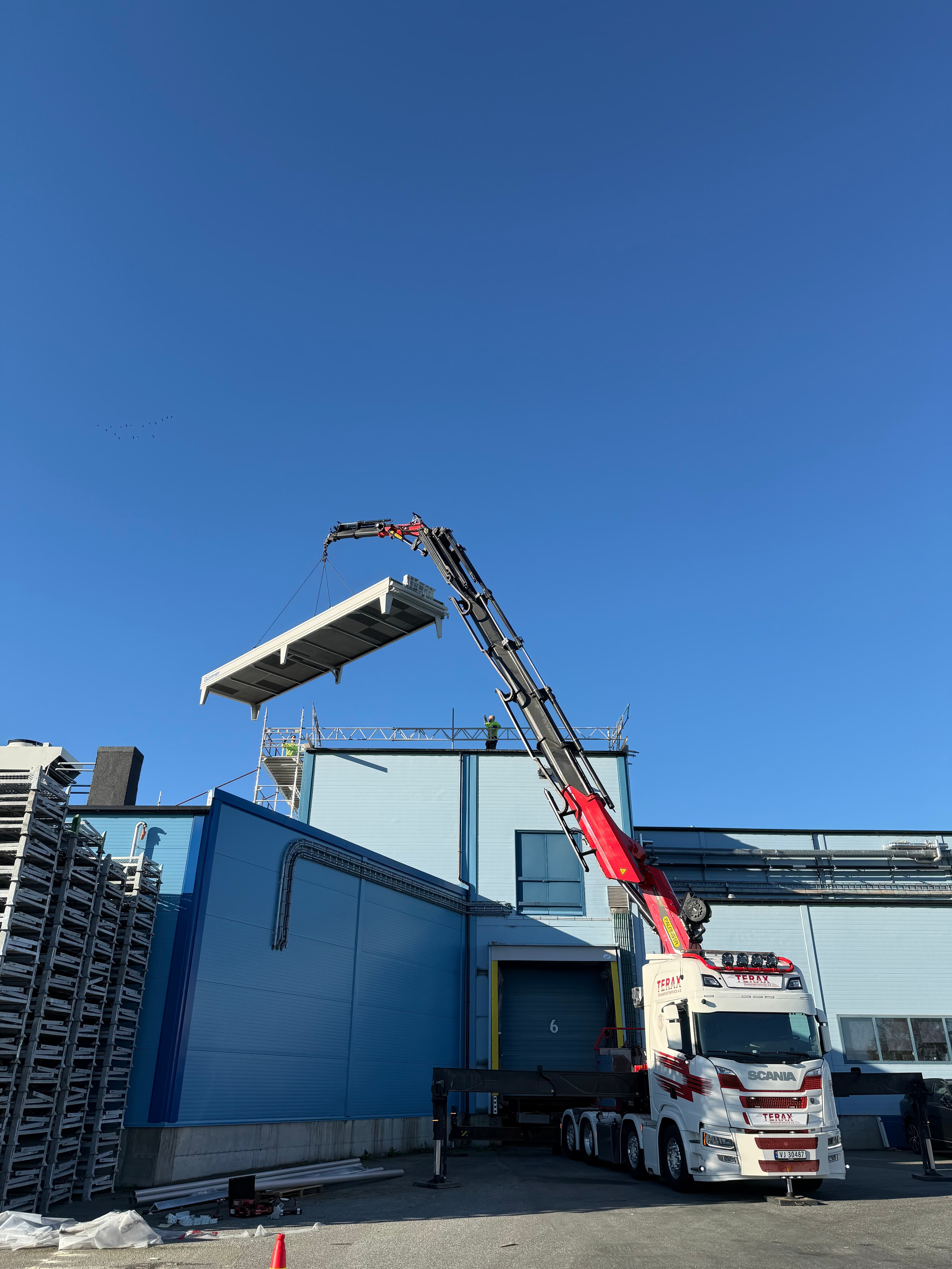 Montering av industrielt anlegg